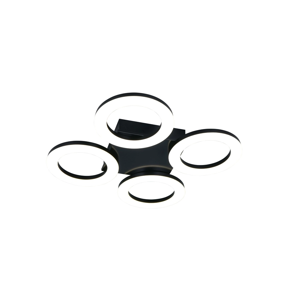 Design-Deckenlampe Cemi Schwarze Runde