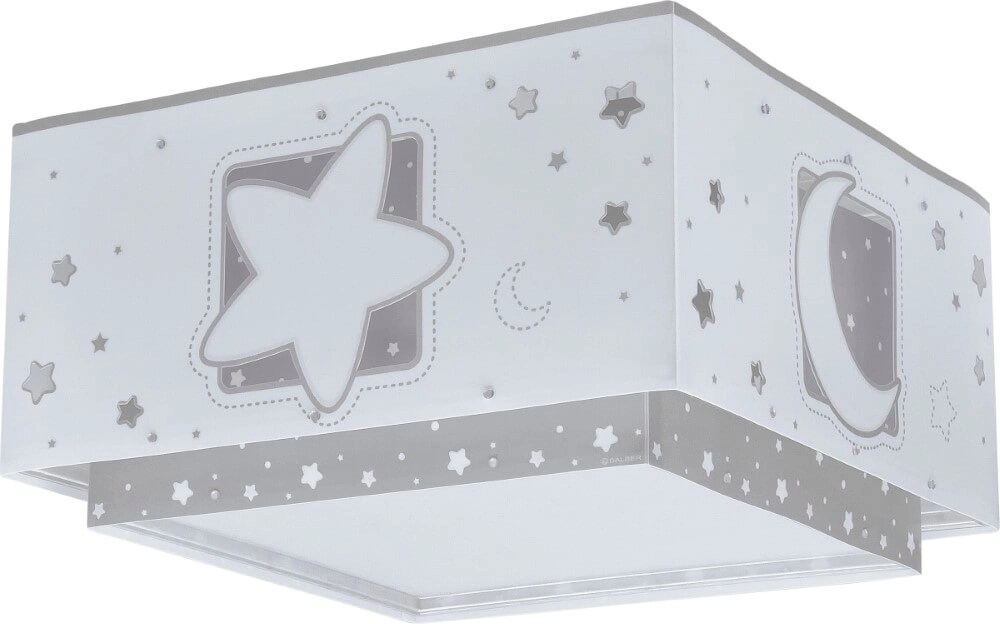 Quadratische Deckenleuchte Moonlight grau Dalber 8420406003290