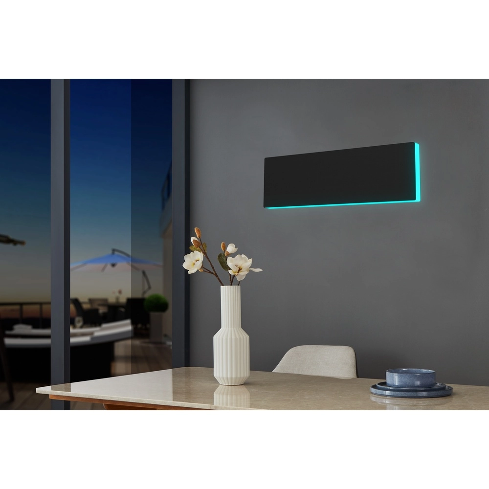 LED-Wandlampe Rgbic 27 cm – Schwarz Eglo 9002759757540
