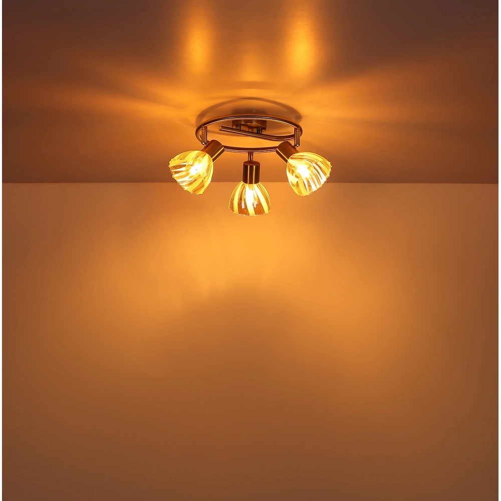 Deckenlampe 3-Leuchten Zachery Gold Globo 9007371528509