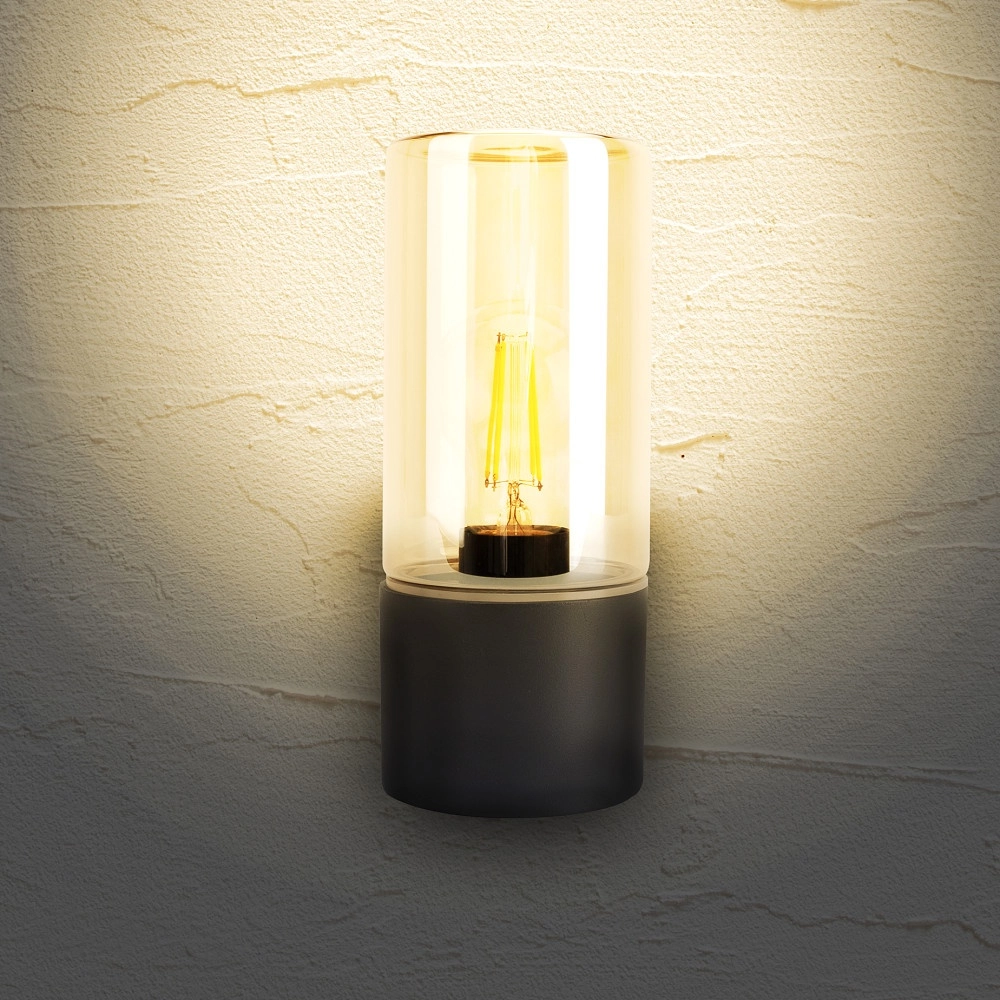 Zylinderwandlampe Winchester E27 – Bernsteinglas Lyora 5055788298786