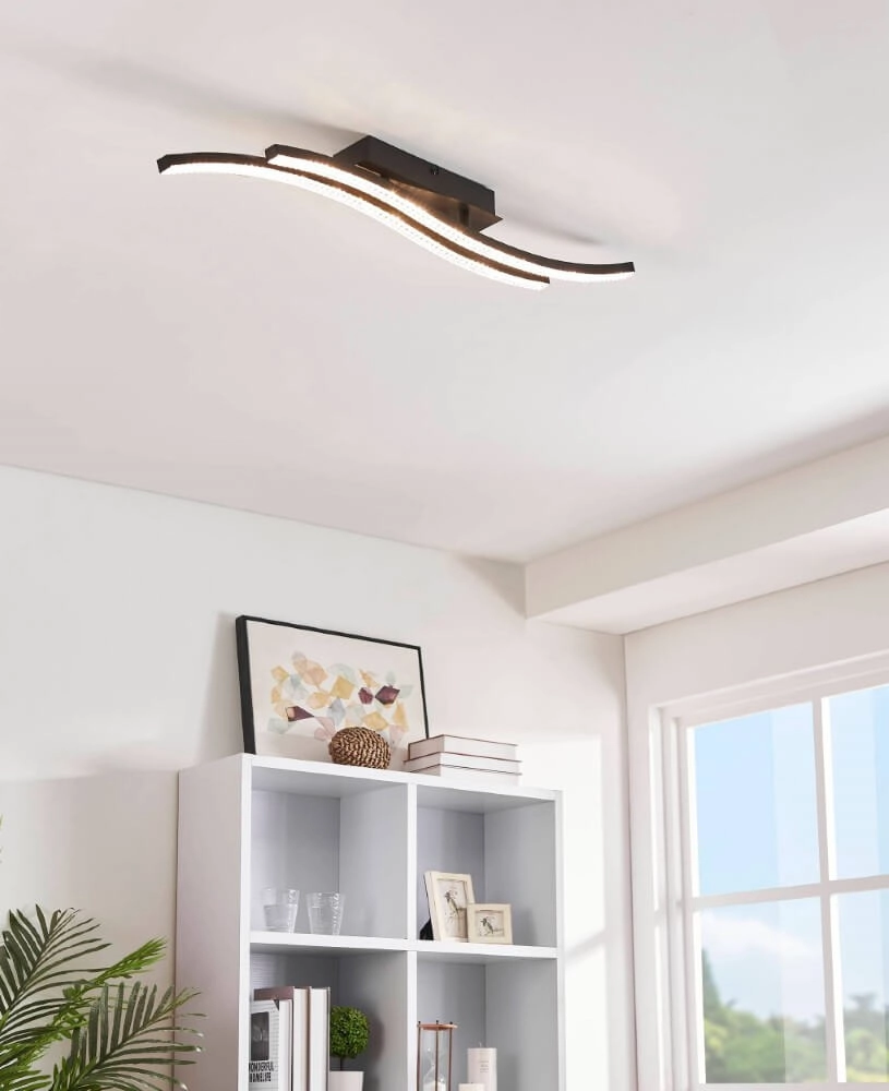 LED-Deckenleuchte Lejias Schwarz Eglo 9002759998011