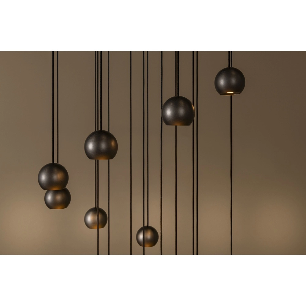 Design vide Pendellampe Montana 16-helles Kaffeebraun Premium by Lucide 5411212680174
