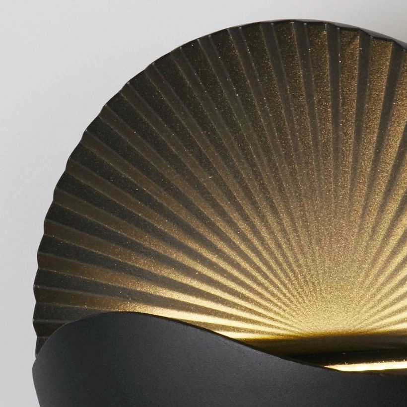 Moderne Wandleuchte Sunrise schwarz Lyora 5053423289038