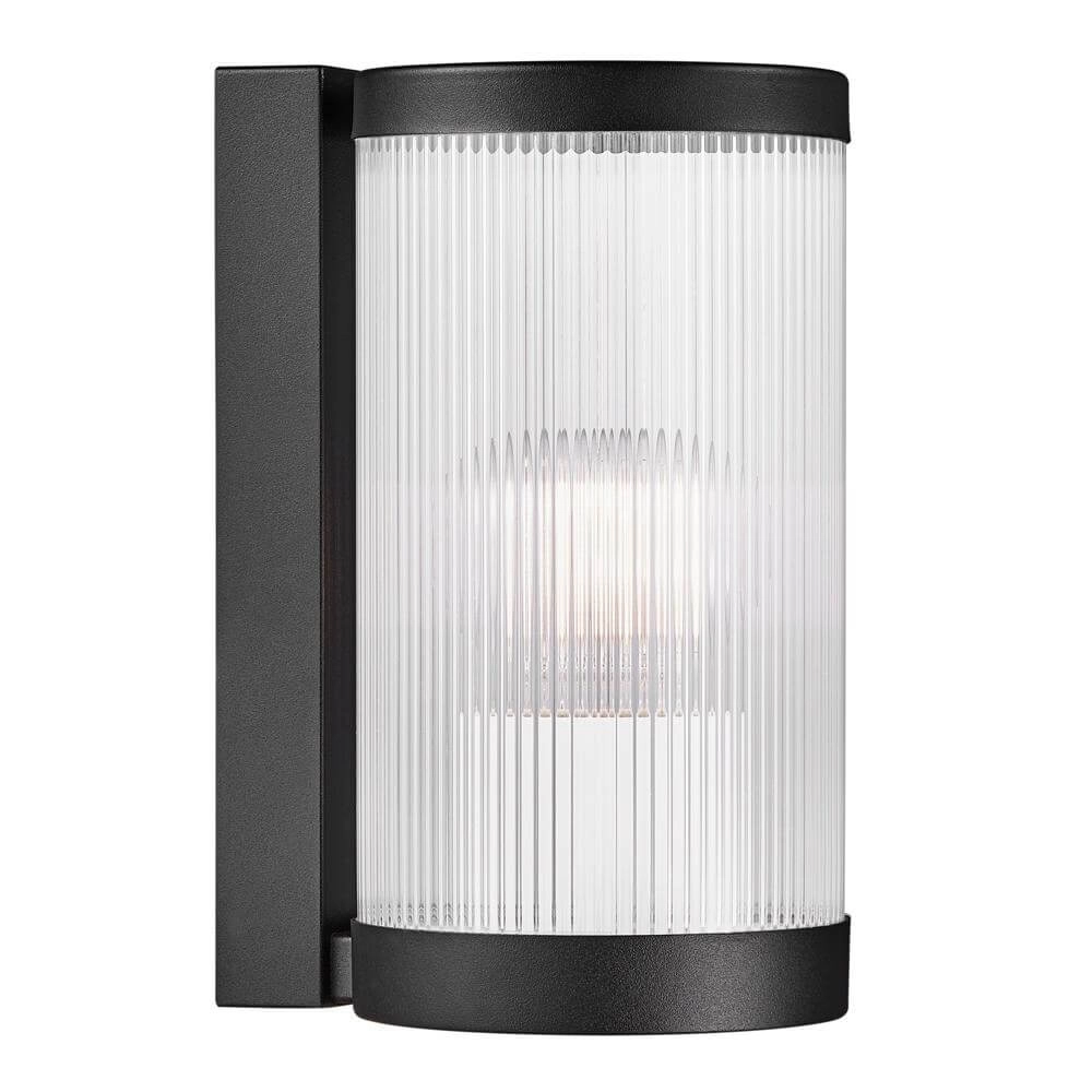 Wandleuchte aus Glas Coupar schwarz