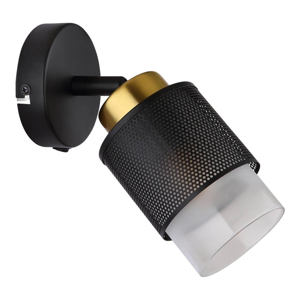 Wandleuchte Olga schwarz mit Mesh Globo 9007371446490