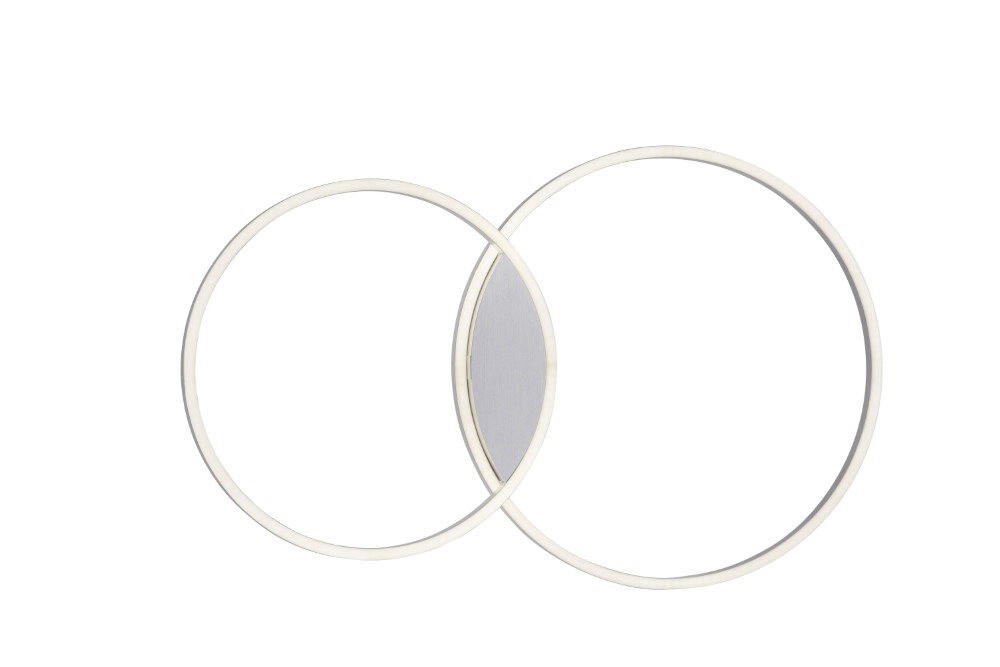 Deckenleuchte Q-Kate 2-Ring 96cm grau Paul Neuhaus 4012248333549