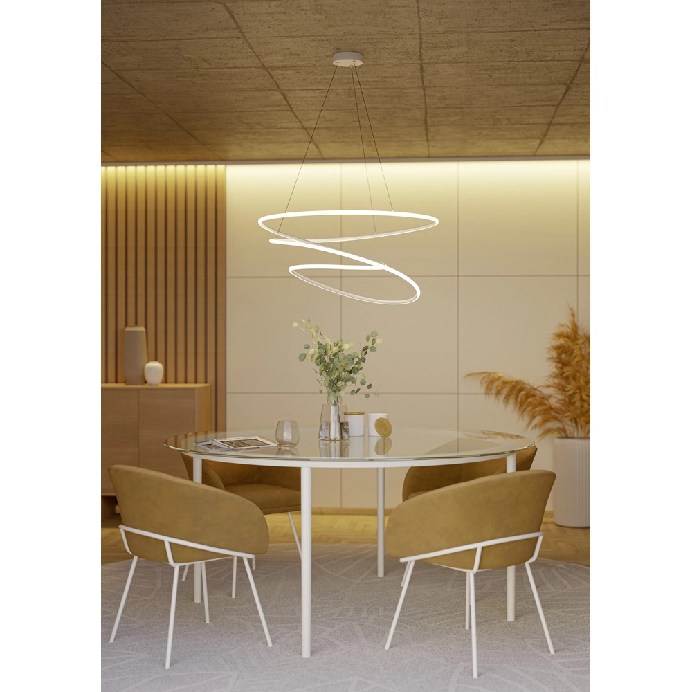 Moderne Pendellampe Racale Ø 78 cm Bronze Eglo 9008606391424