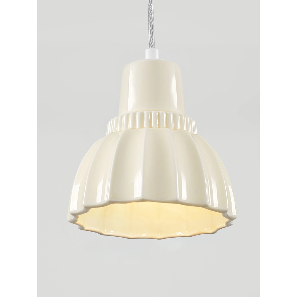 Pendellampe Picco Weiß mit Creme Lyora 5212017495402
