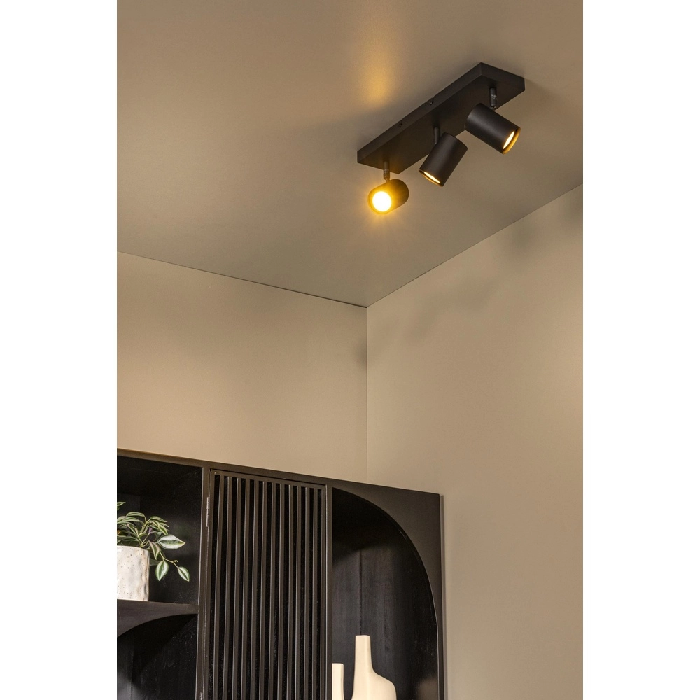 Deckenlampe Amigo 3-Licht Schwarz Lucide 5411212531025
