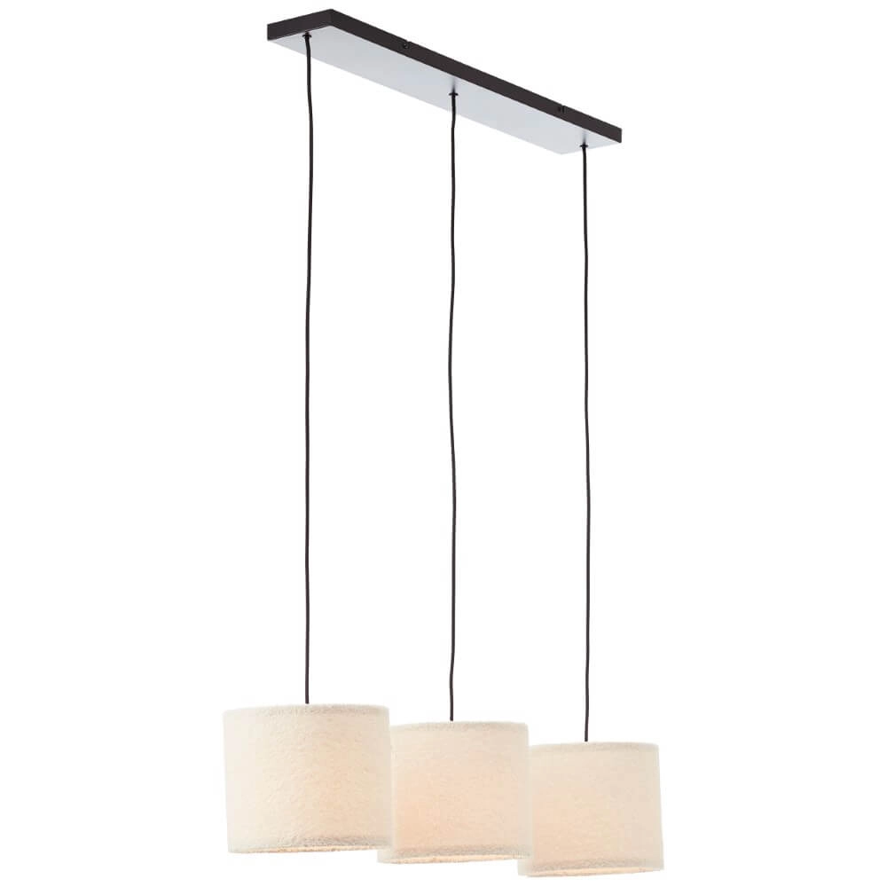 Cremefarbene Hängelampe Teddy 3-flammig Brilliant 4004353447273