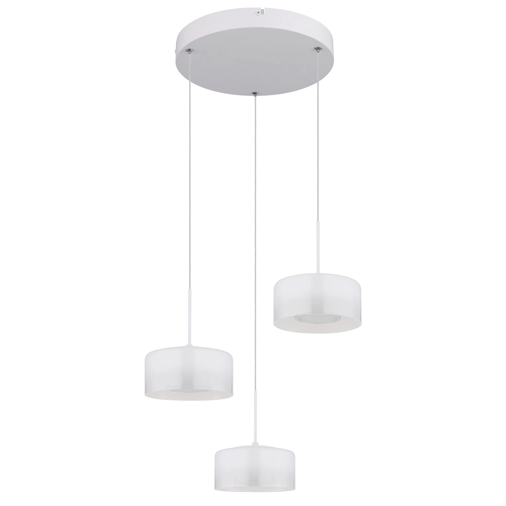 Design-Pendellampe Belinda 3-Licht-Weiß Globo 9007371533312