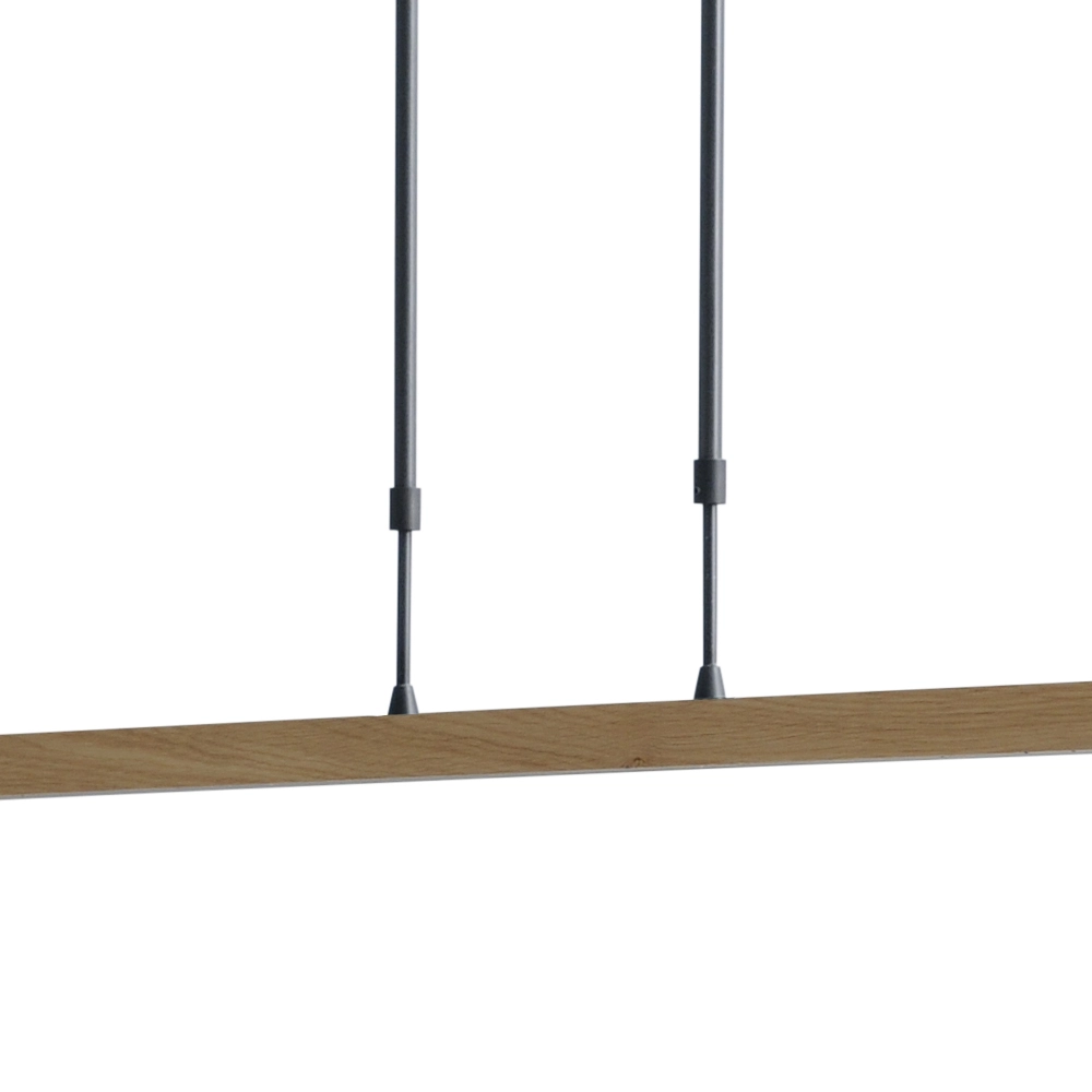 Hängelampe Oak Schwarznickel mit Holz 134cm Masterlight 8718121194172