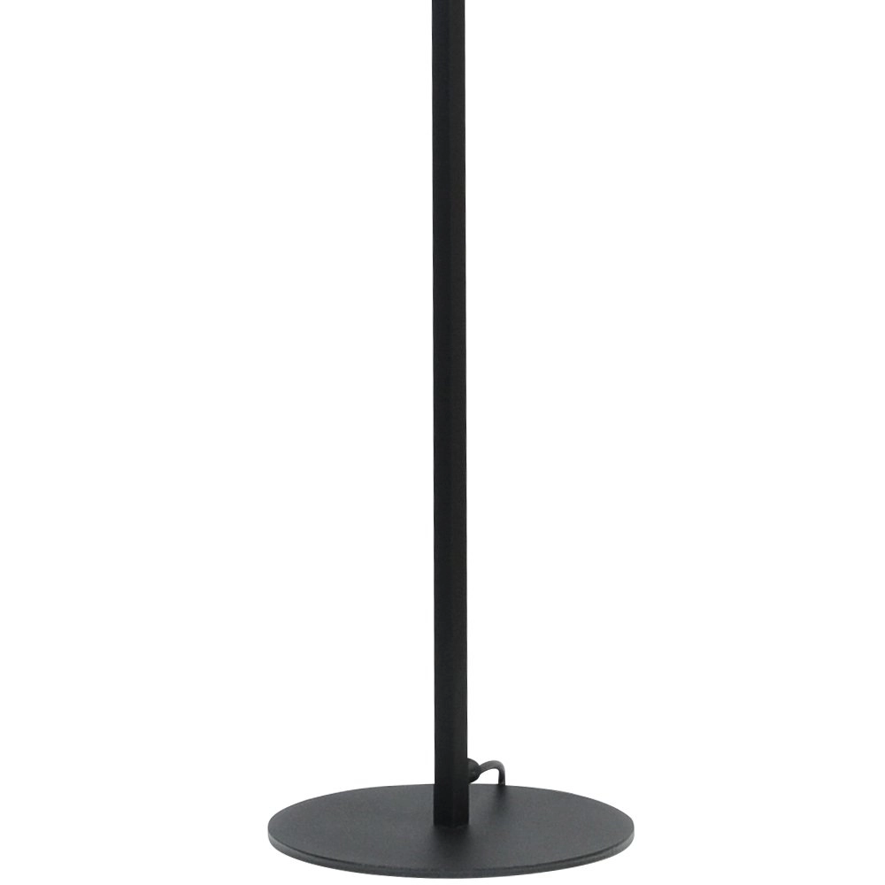Schwarze Stehlampe Venus 175 cm mit Blumenlampenschirm Masterlight 8718121206721