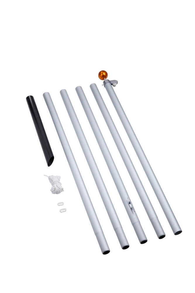 6 meter Pole Silver