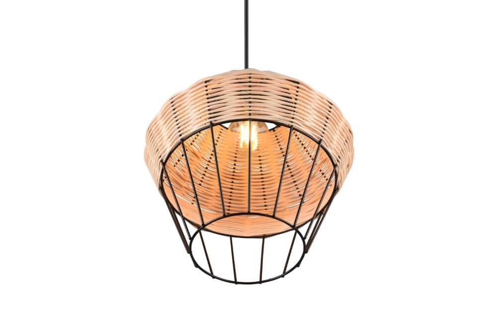 Hängelampe Borka Rattan Trio 4017807556780