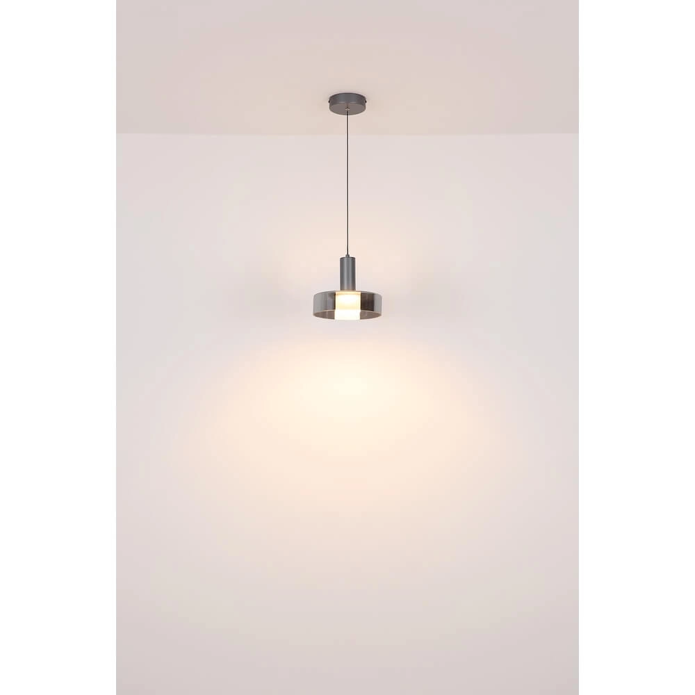 Schlanke Pendelleuchte Grant grau Ø 22cm Globo 9007371474899