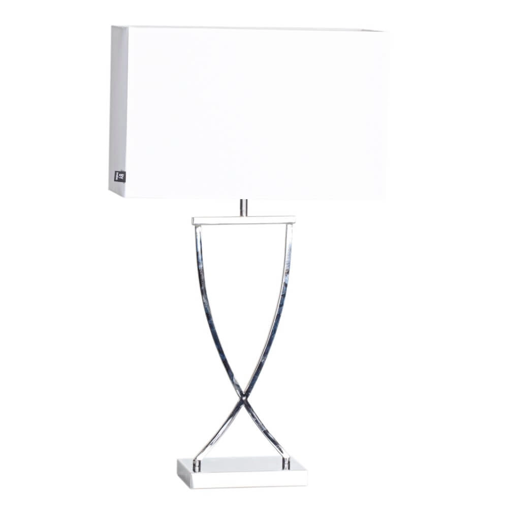 Tischlampe Omega Chromweiß