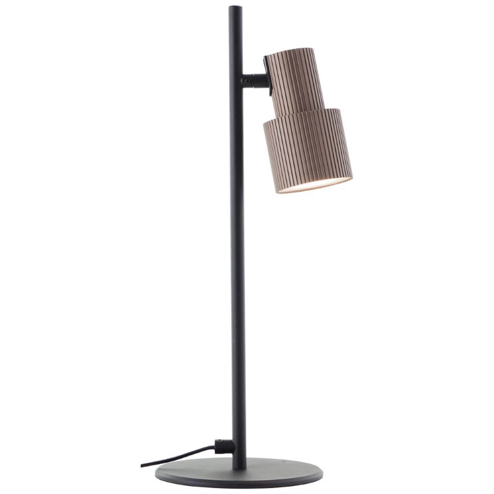 Designer-Tischlampe Cadiz Schwarz mit Bronze Brilliant 4004353446917