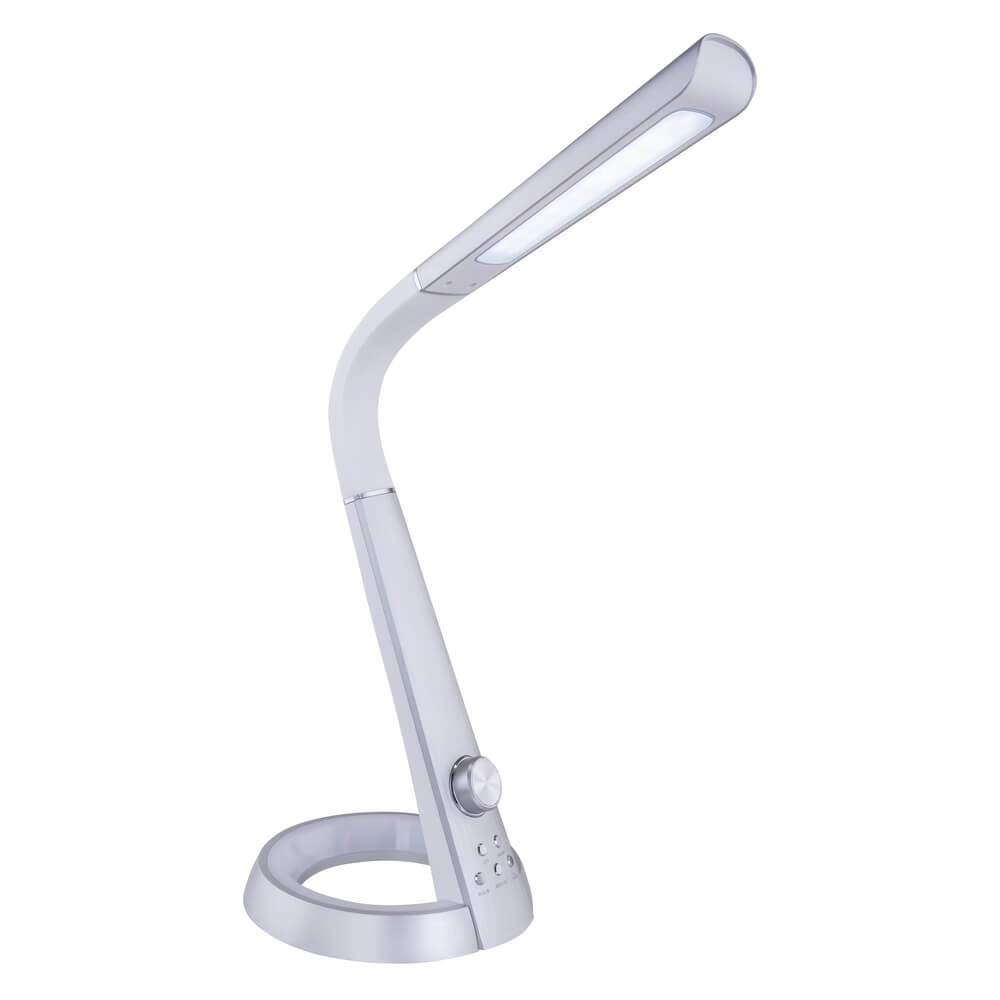 Schreibtischlampe Mitti Silbergrau Globo 9007371384716