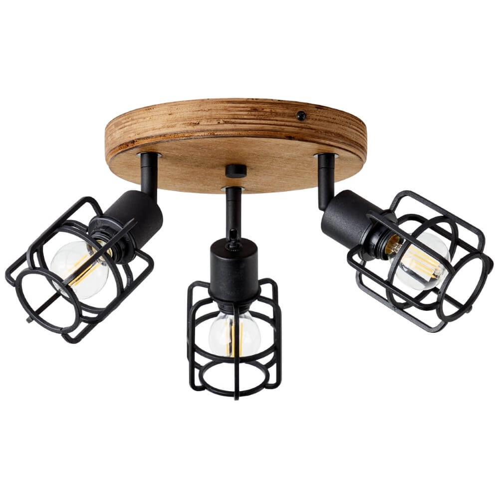 Industrielle Deckenleuchte Gwen 3-flammig Brilliant 4004353409820