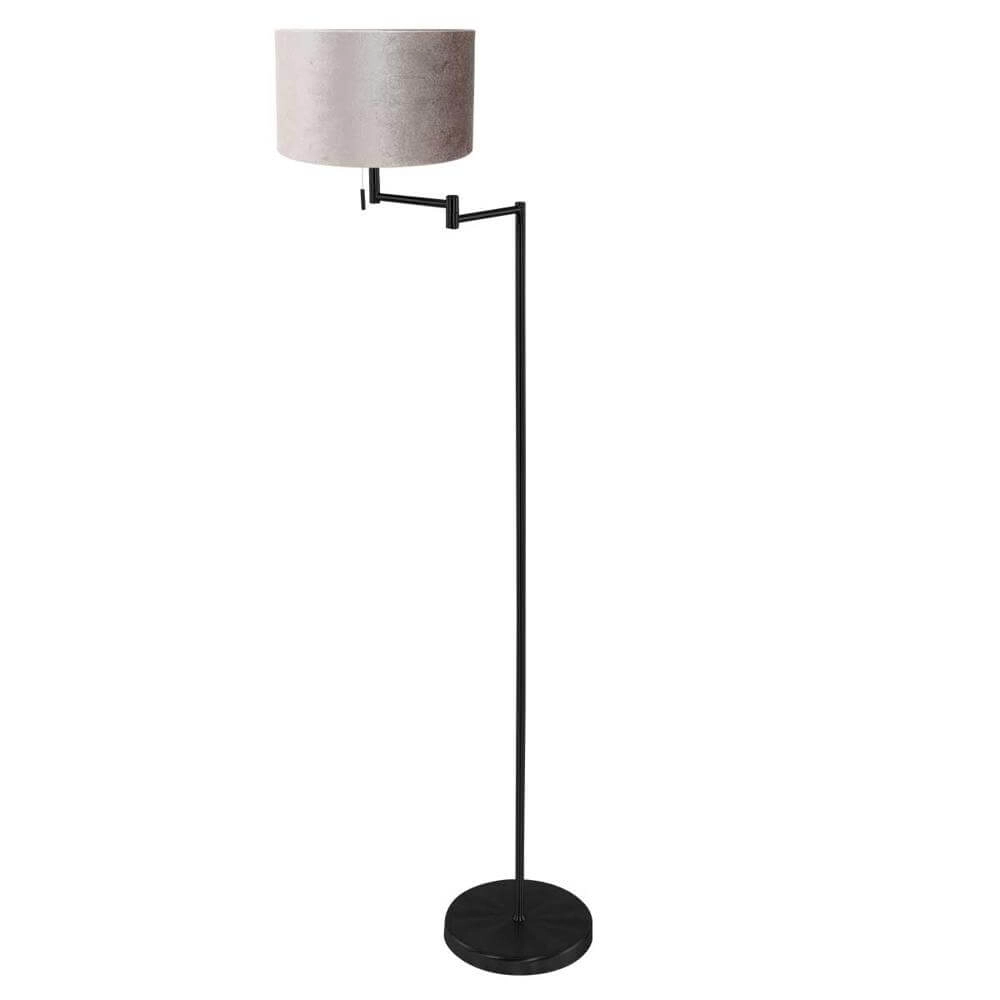 Stehlampe Bella schwarz mit silberner Kappe Steinhauer 8712746174601
