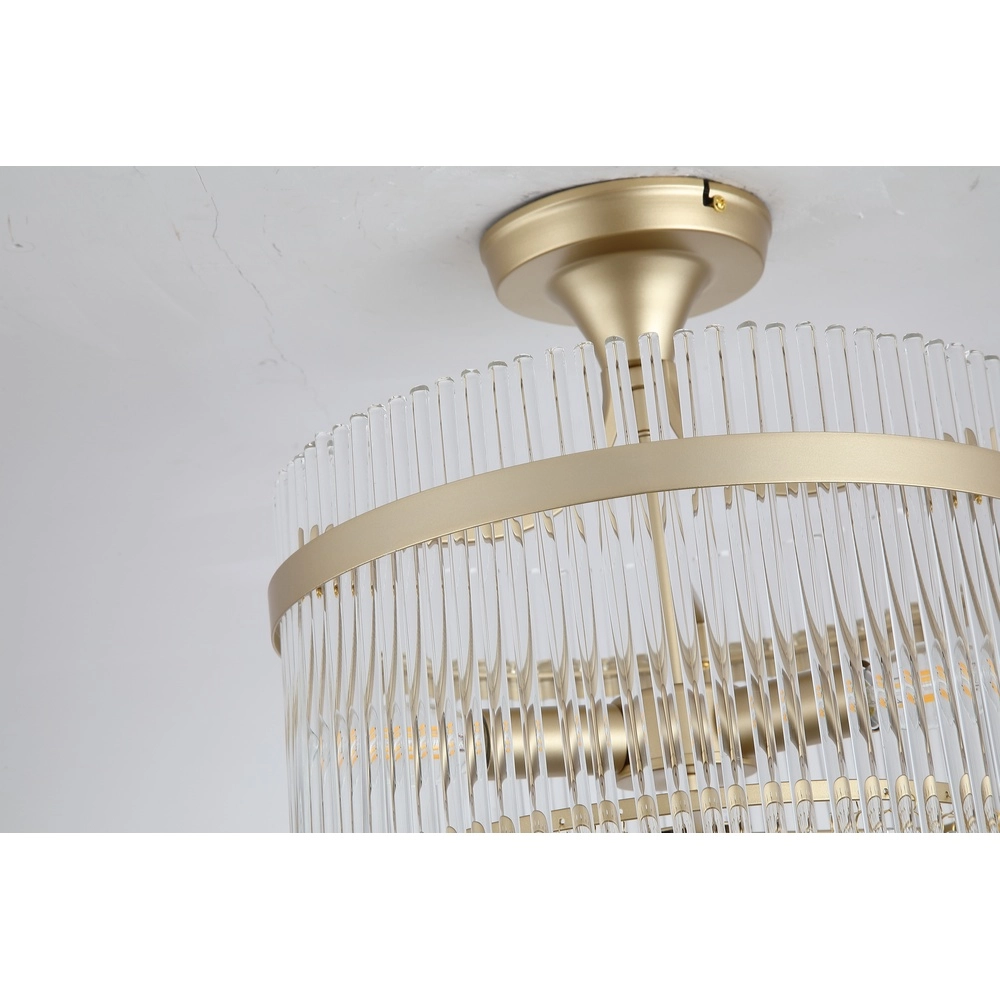 Deckenlampe Lara Gold mit Klarglas Searchlight 5053423301471