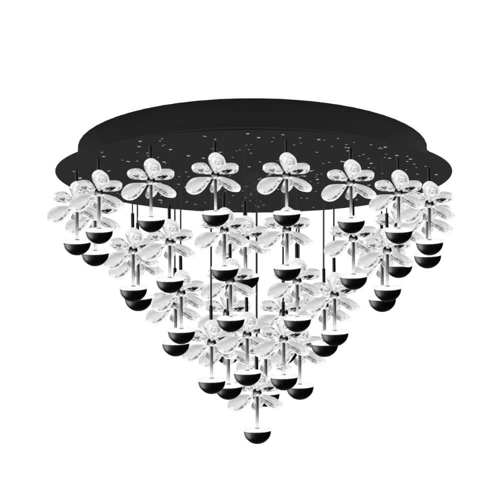 Schwarze Deckenlampe Pianopoli 2 Ø 78cm