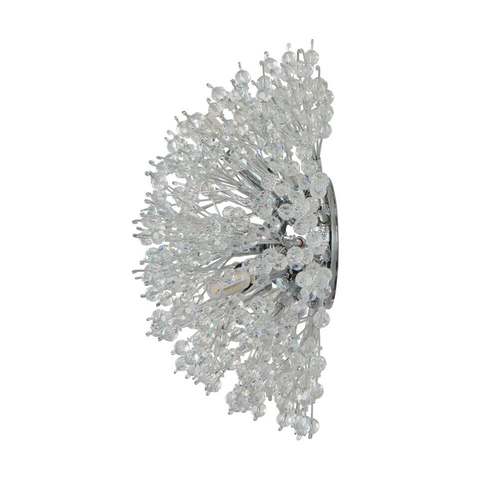 Wandlampe Sunburst Ø 29cm Chrom Searchlight 5053423243795