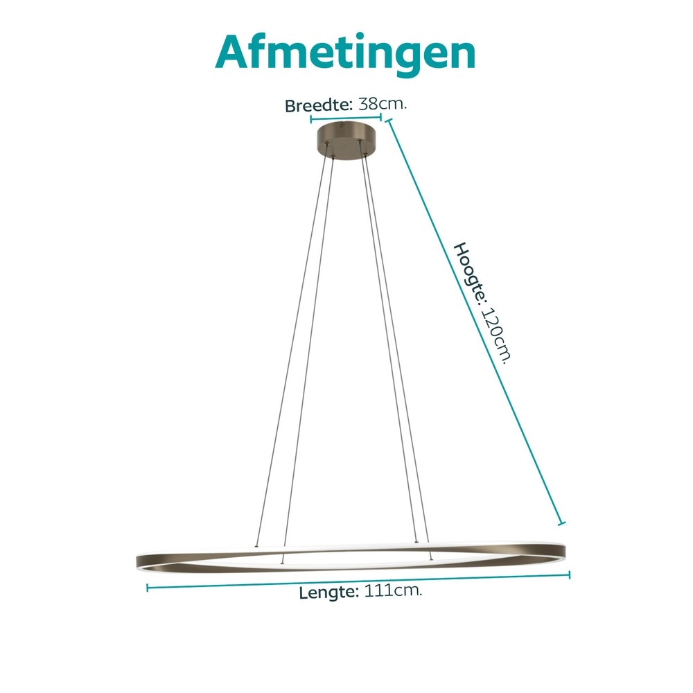 Design-Pendellampe Camerota Dunkelbronze-Oval Eglo 9008606391271