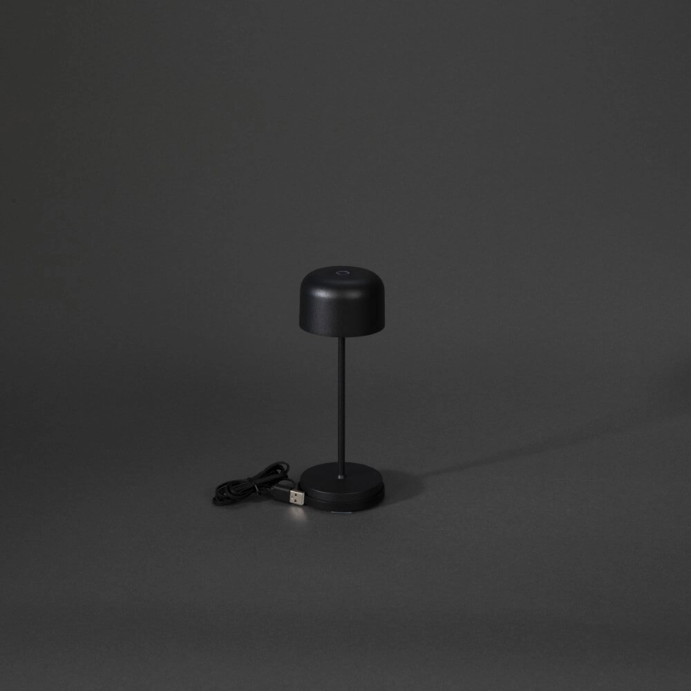 Wiederaufladbare Tischlampe Lille mini Schwarz KonstSmide 7318307835755