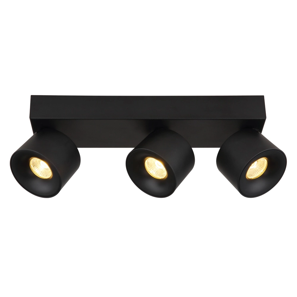 Elegante Deckenlampe Rae 3-Licht Schwarz Globo 9007371456642