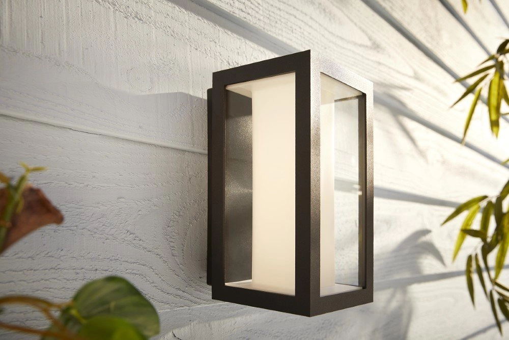 Außenlampe Hue Impress schwarzes Quadrat Philips 8718696170489