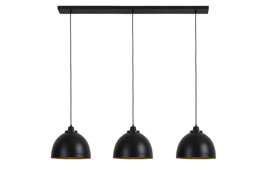Country Pendelleuchte Kylie 3-flammig schwarz Light & Living 8717807188306