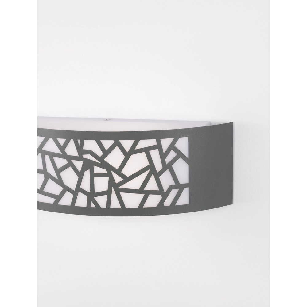 Graue Wandleuchte Zenith Oval Lyora 5212017435521