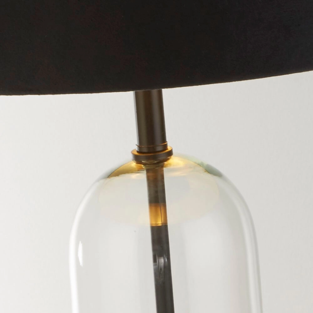 Einzigartige Tischlampe Oxford mit schwarzer Kapuze Searchlight 5053423256641