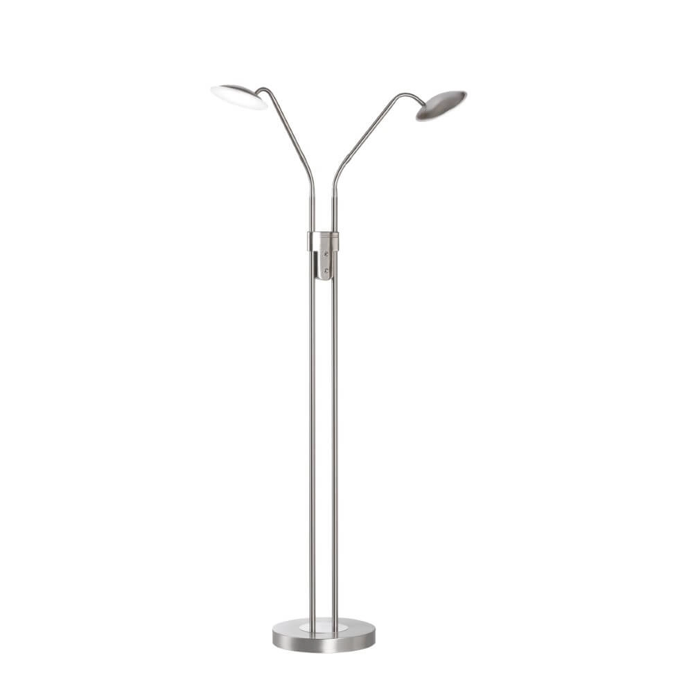 2-flammige Leselampe Tallri Nickel dimmbar