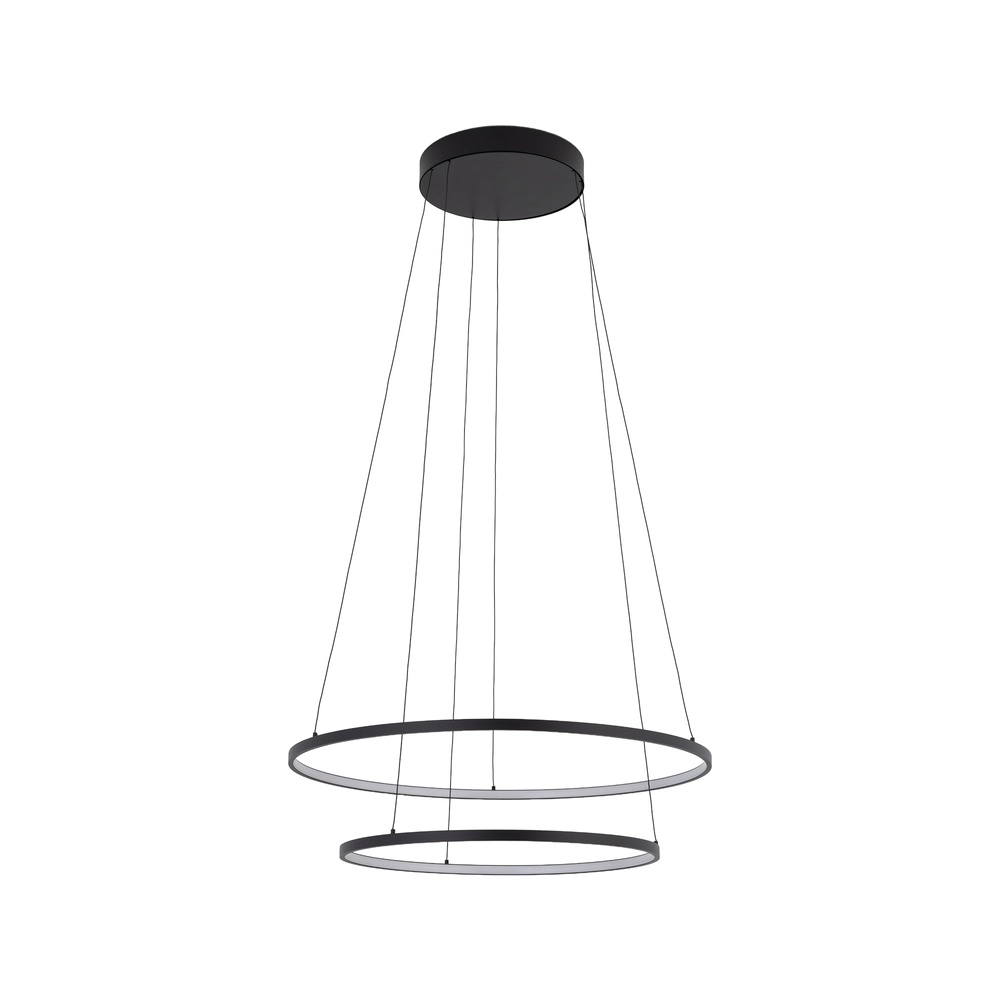 Design-Pendellampe Circolo Led schwarz Ø 60cm