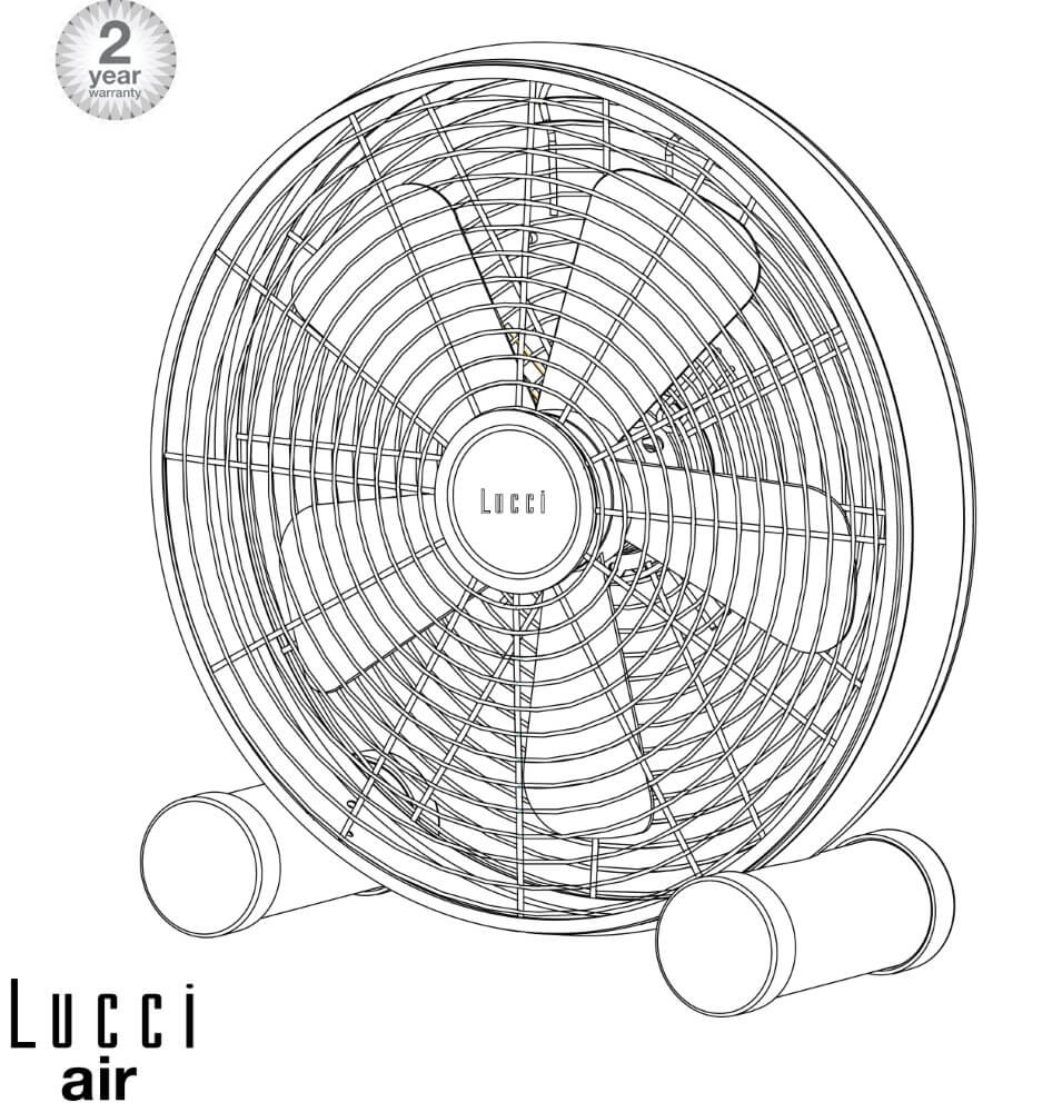 Bodenventilator Breeze Floor Fan Ø 46 cm – Schwarz Beacon 9333509138136