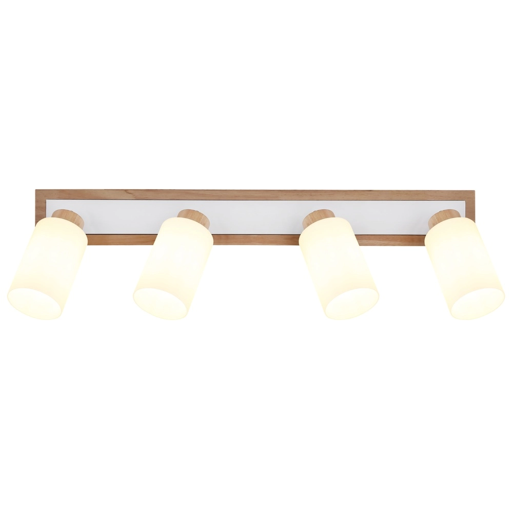 Deckenlampe Rowena 4-Licht Holz Globo 9007371583362