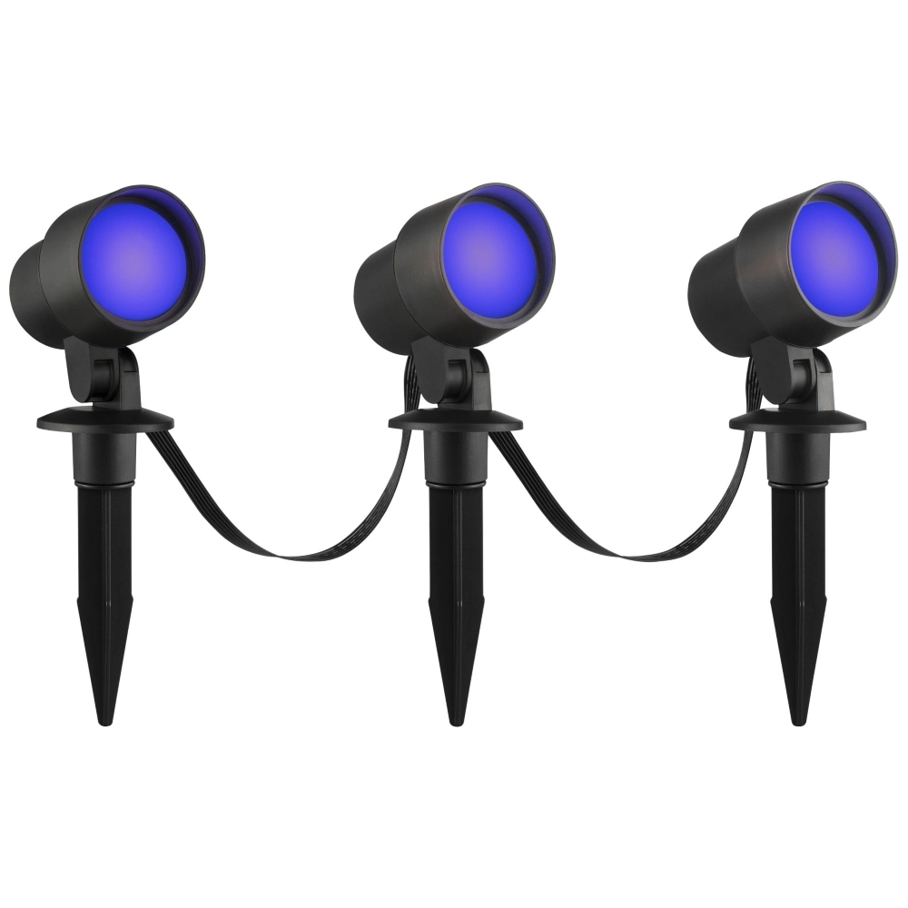 Intelligentes Spike-Scheinwerferset Kamara RGB – 3 Stück – mit 3 Meter Kabel und Stecker Brilliant 4004353453717