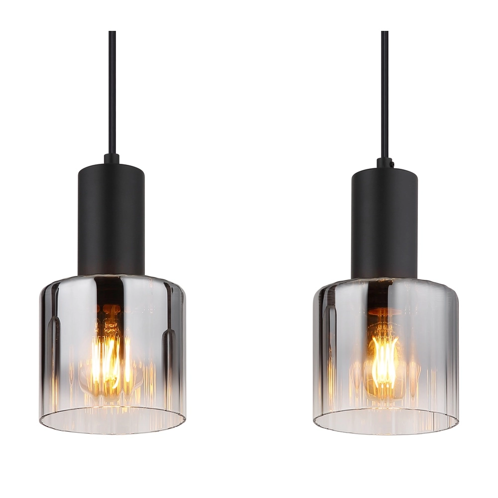Design-Pendellampe Jack 4-Licht Schwarz Globo 9007371507832