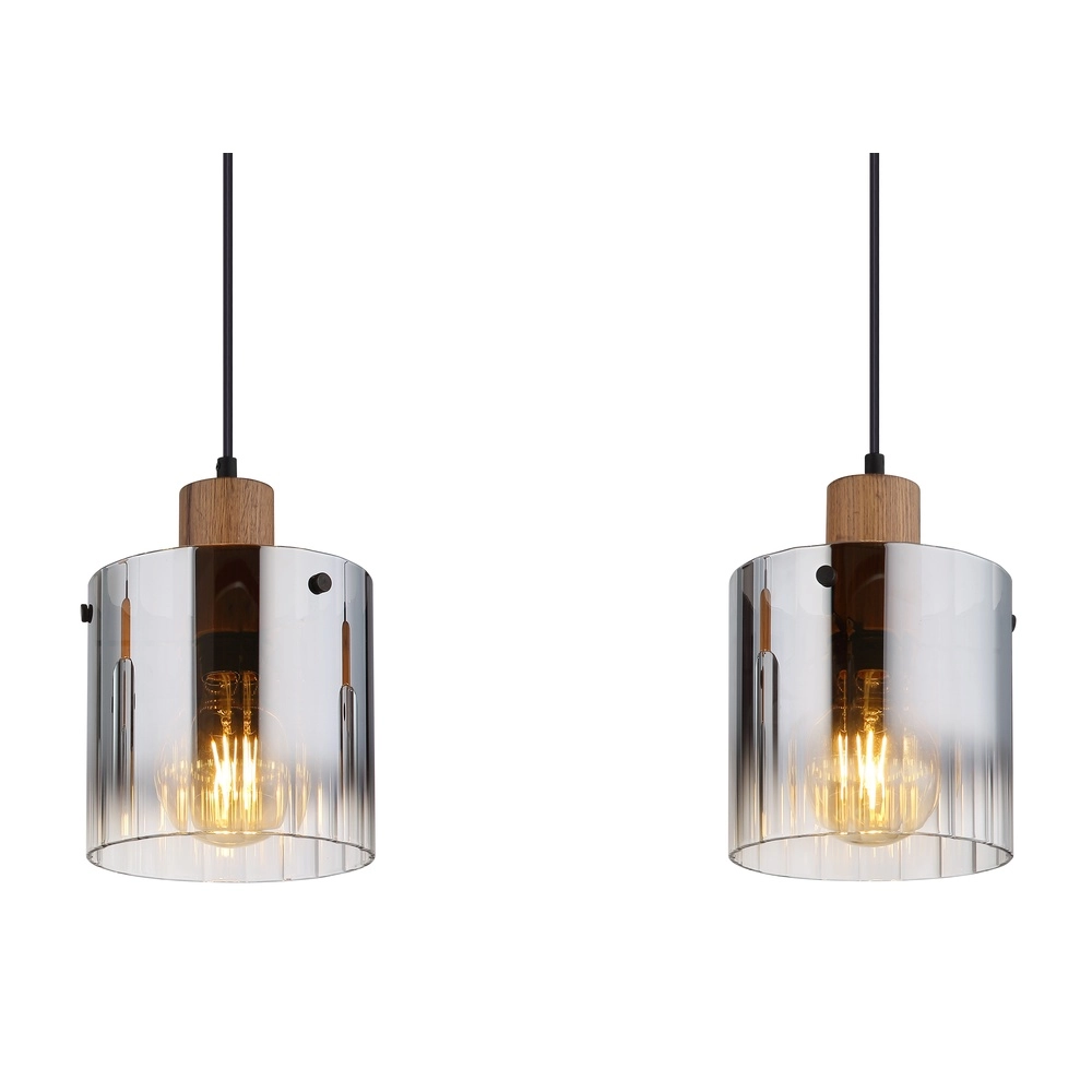 Pendellampe Underwood Holz 3-Licht Globo 9007371475049