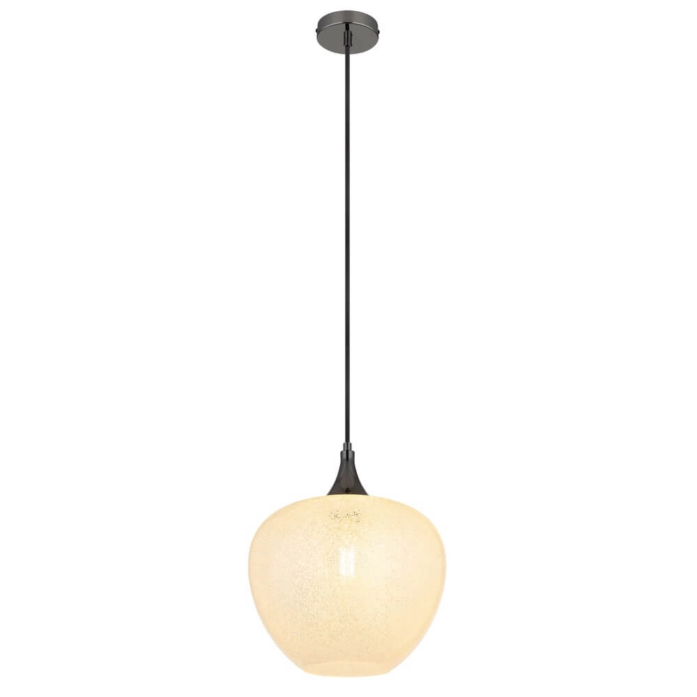 Anthrazit Pendelleuchte Maxy mit weißem Glas Ø 29cm
