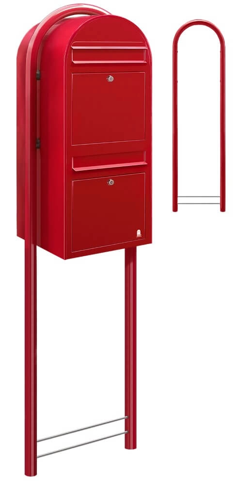 Briefkasten Duo 3001 Hellrot Bobi 6417237014054