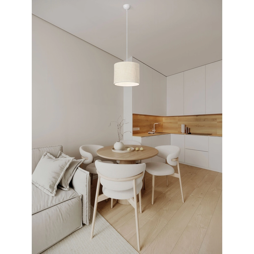Leinen-Pendellampe Karen Ø 30cm Lyora 5212017493941