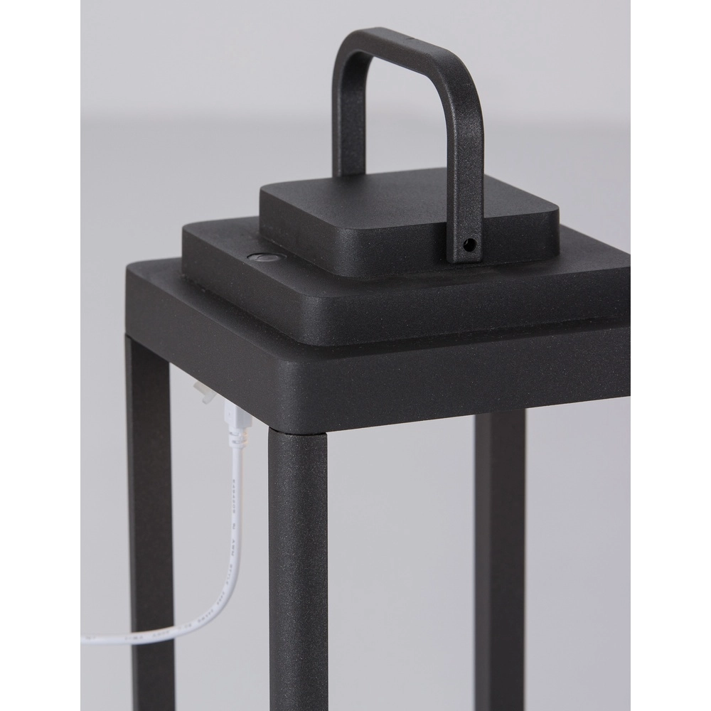 Schlanke Tischleuchte Figi anthrazit 35cm Lyora 5212017428677