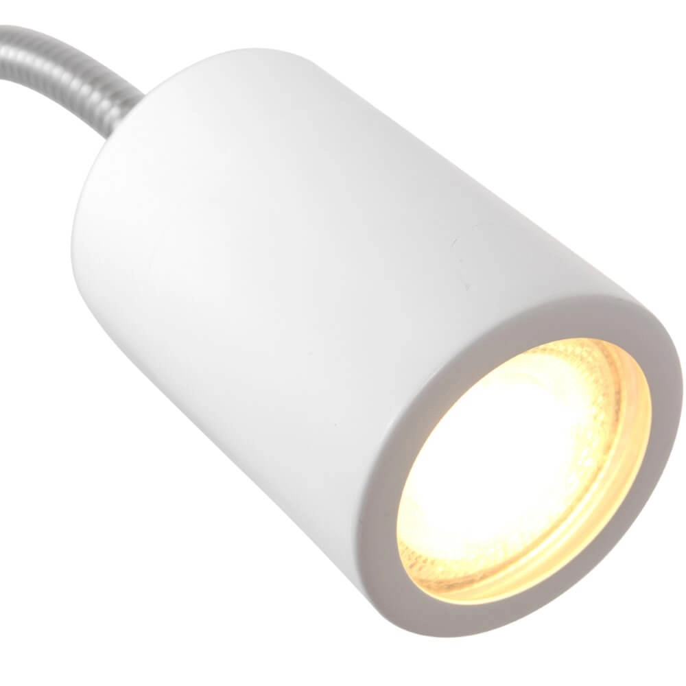Nachttischlampe flexibel Upround Weiß Steinhauer 8712746161366