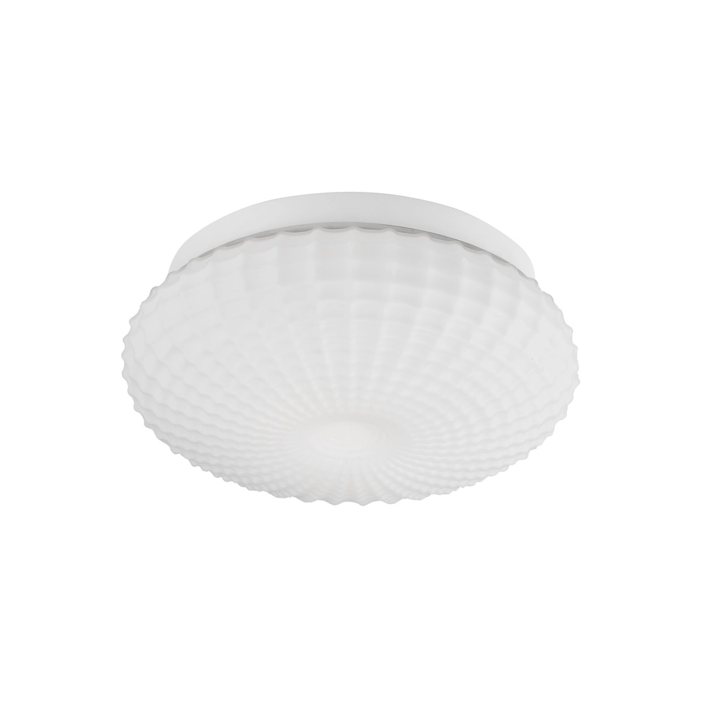 Deckenlampe Clam Weißes Glas Lyora 5212017419460
