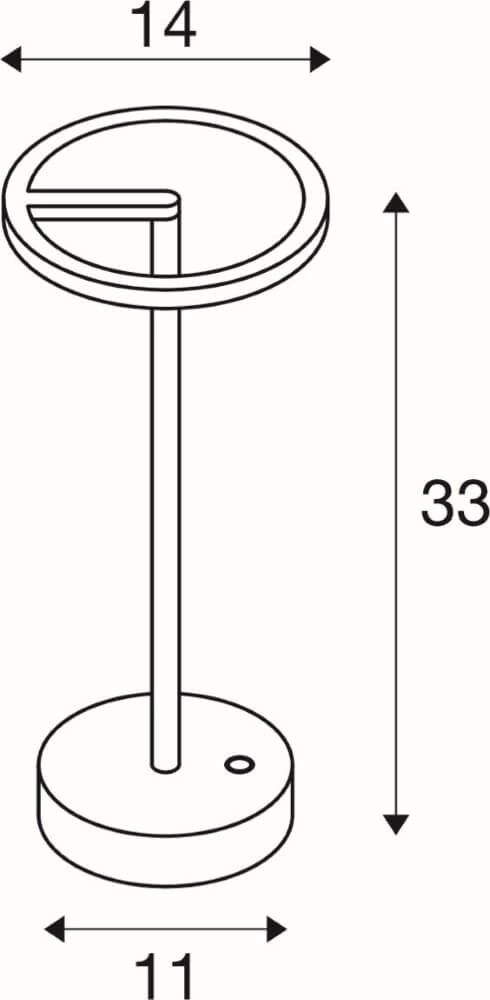 Tischlampe für den Außenbereich Vinolina One weiß - wiederaufladbar SLV 4024163276320